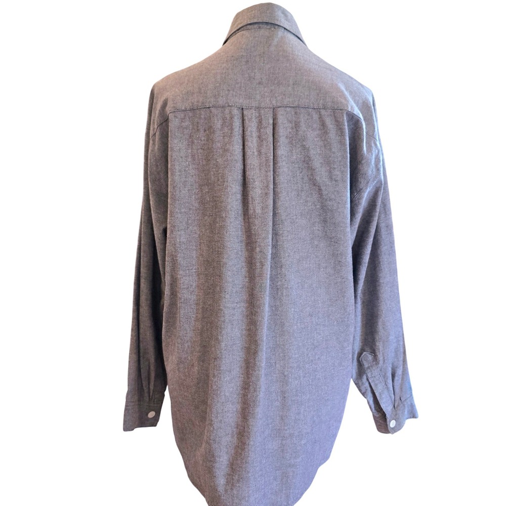 Vintage 90s Jane Ashley Pearl Beaded Western Shirt Womens XL‎ Gray Chambray - Picture 4 of 9